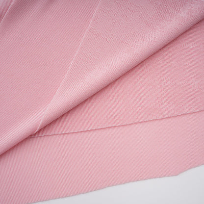 Moderne Pembe Şal Panelli Dantelli Maxi Elbise