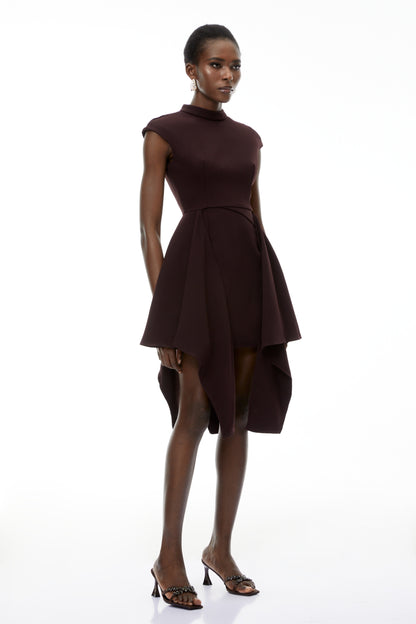 Dakota Brown Mini Dress with Ribbon
