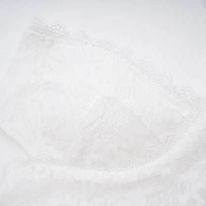 Evelyn White Halterneck Lace Maxi Dress