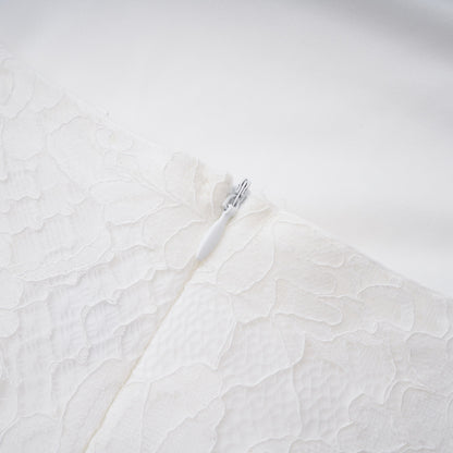 Evelyn White Halterneck Lace Maxi Dress