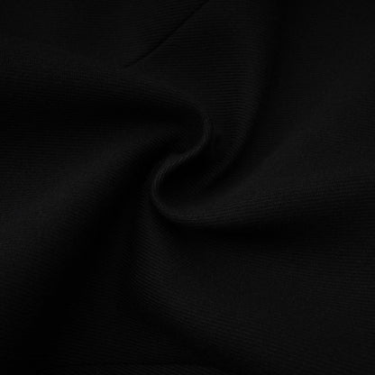 Fleur Black Blazer Mini Dress with Satin Panels