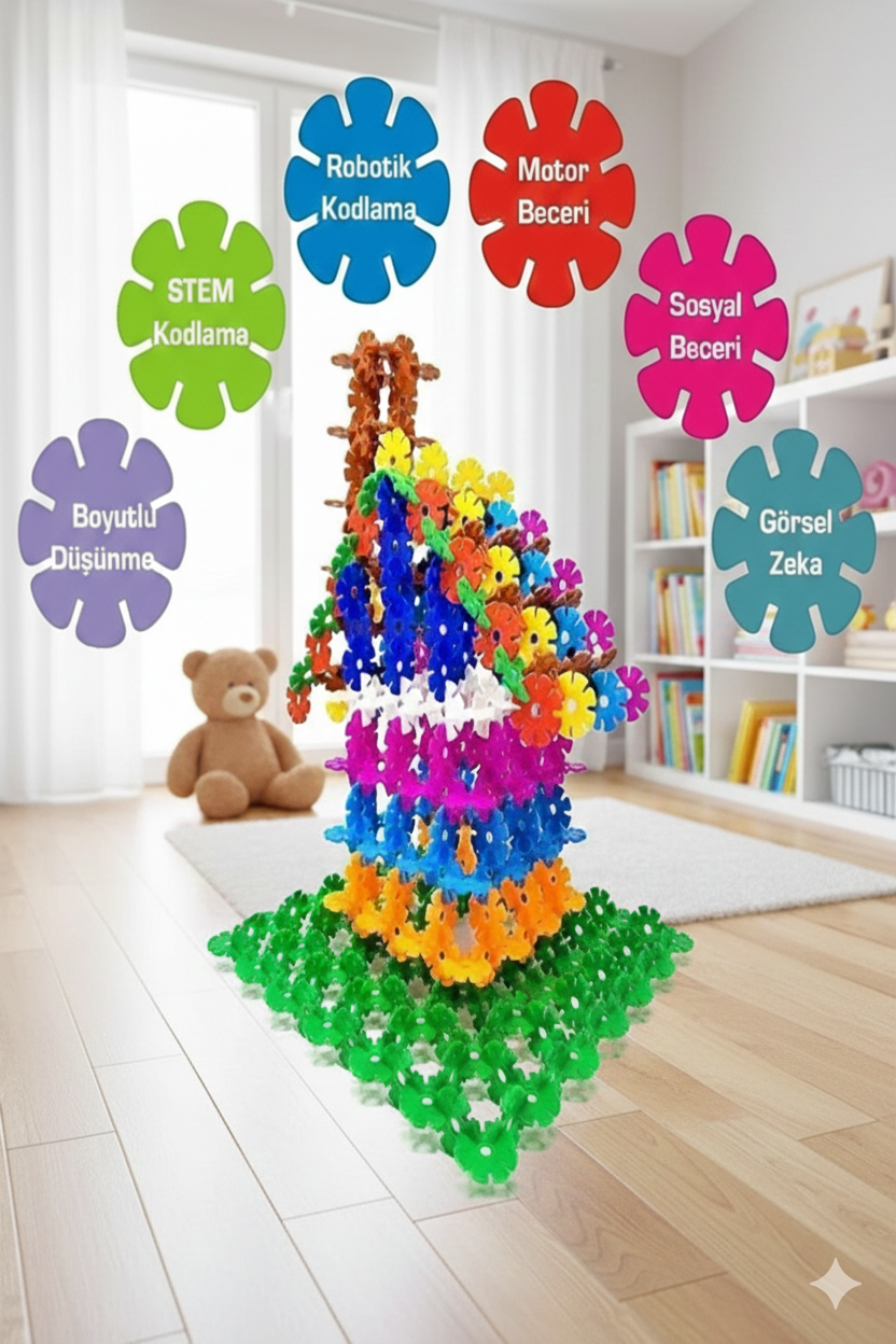 Toy Mind™ Akıllı Bağlantılar: 200 Parça Bilişsel Beceri Seti