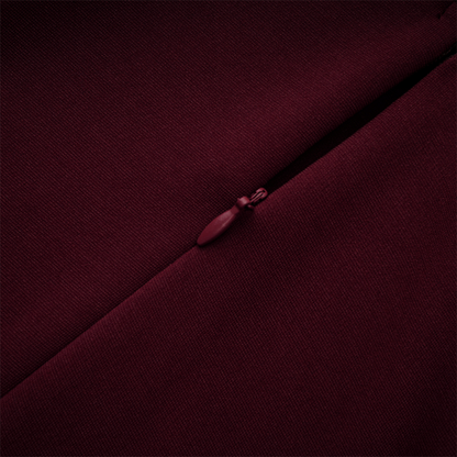 Georgiana Burgundy Lace Panel Flared Maxi Gown