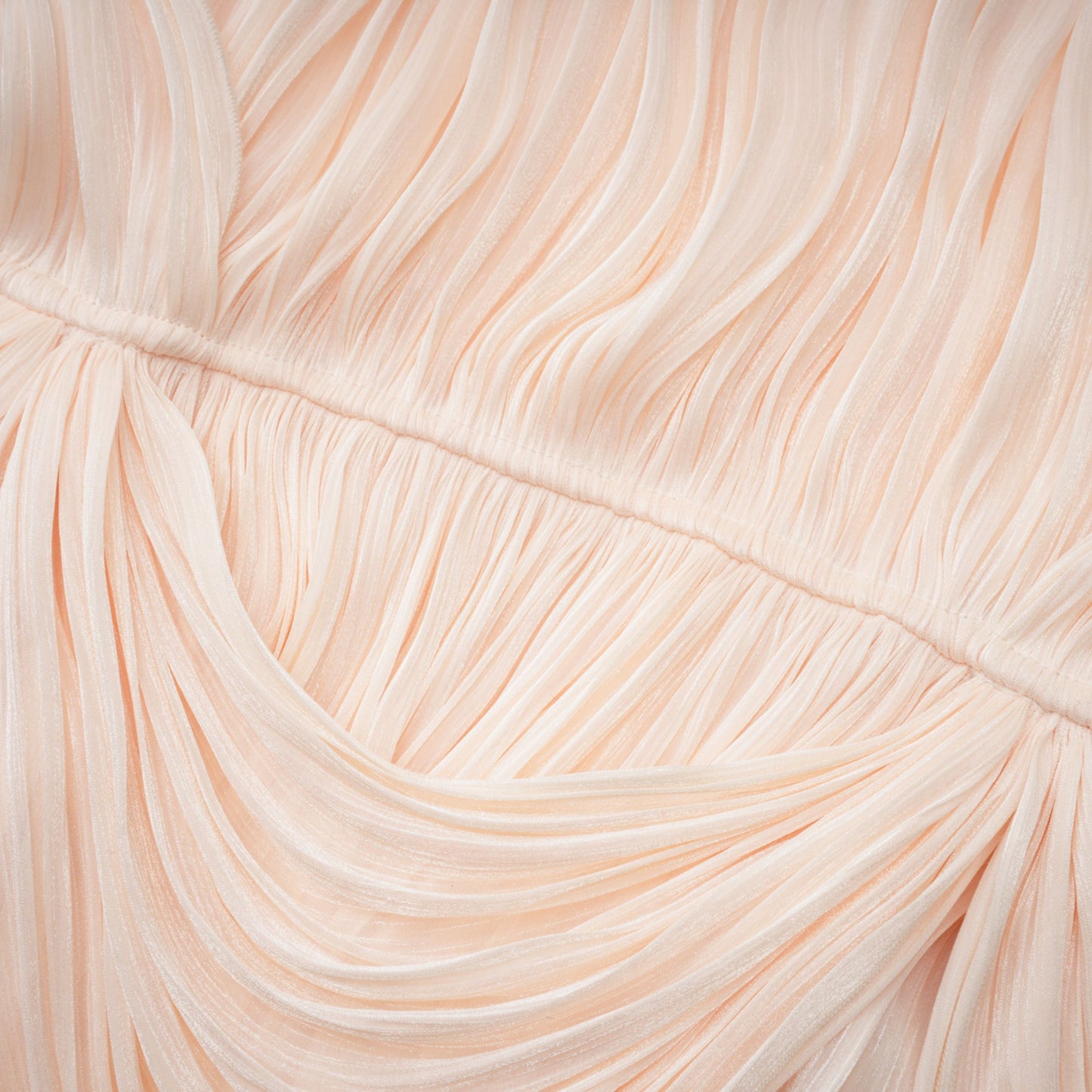 Halvard Neutrals Pleated Ruffled Mini Dress