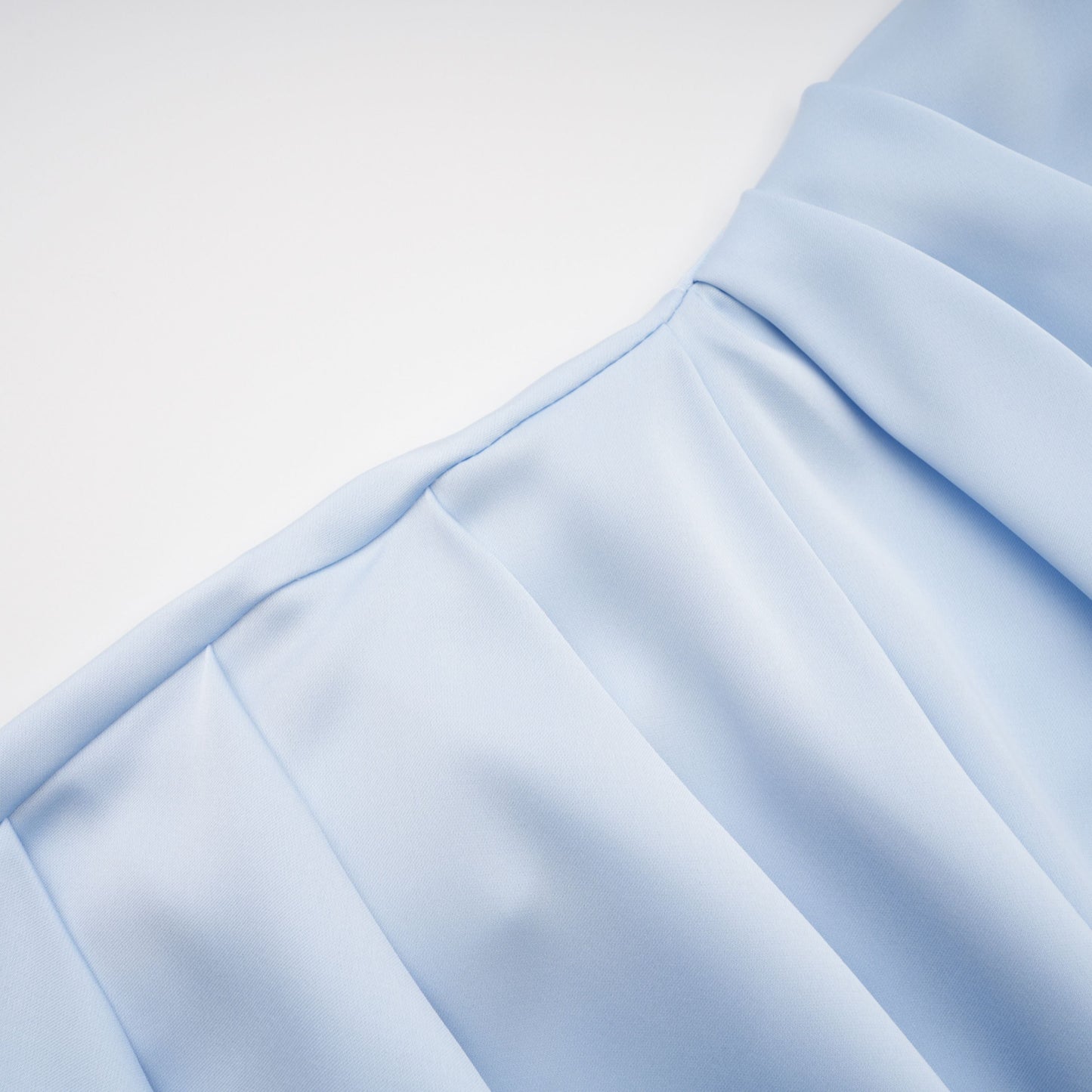 Hannah Blue One Shoulder Satin Maxi Dress