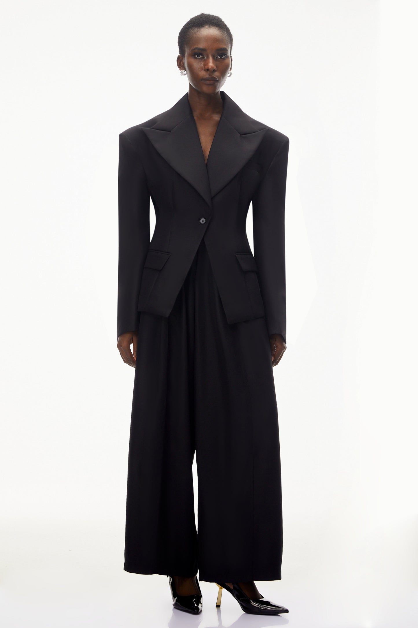 Homa Black Oversized Blazer & Trouser Set