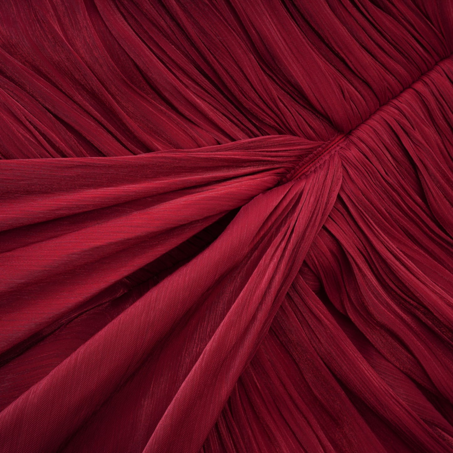 Hazel Burgundy Asymmetrical Draped Maxi Dress