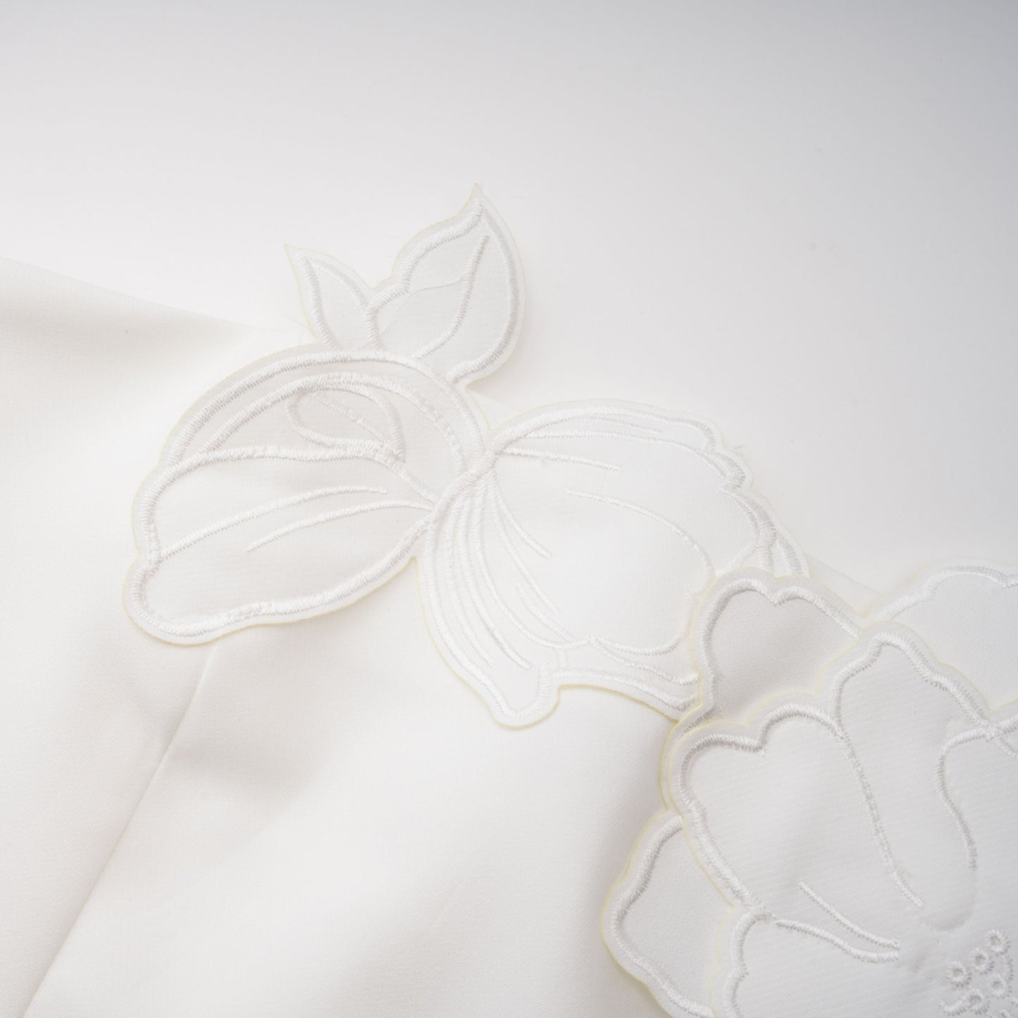 Inga Cream White Strapless Floral Embroidered Mini Dress