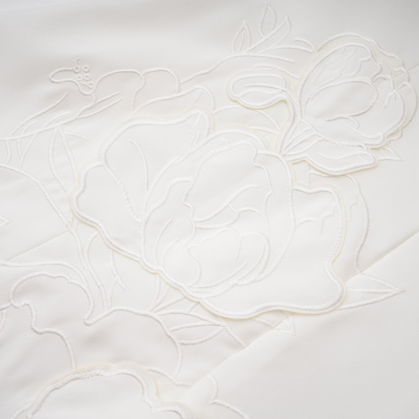 Inga Cream White Strapless Floral Embroidered Mini Dress