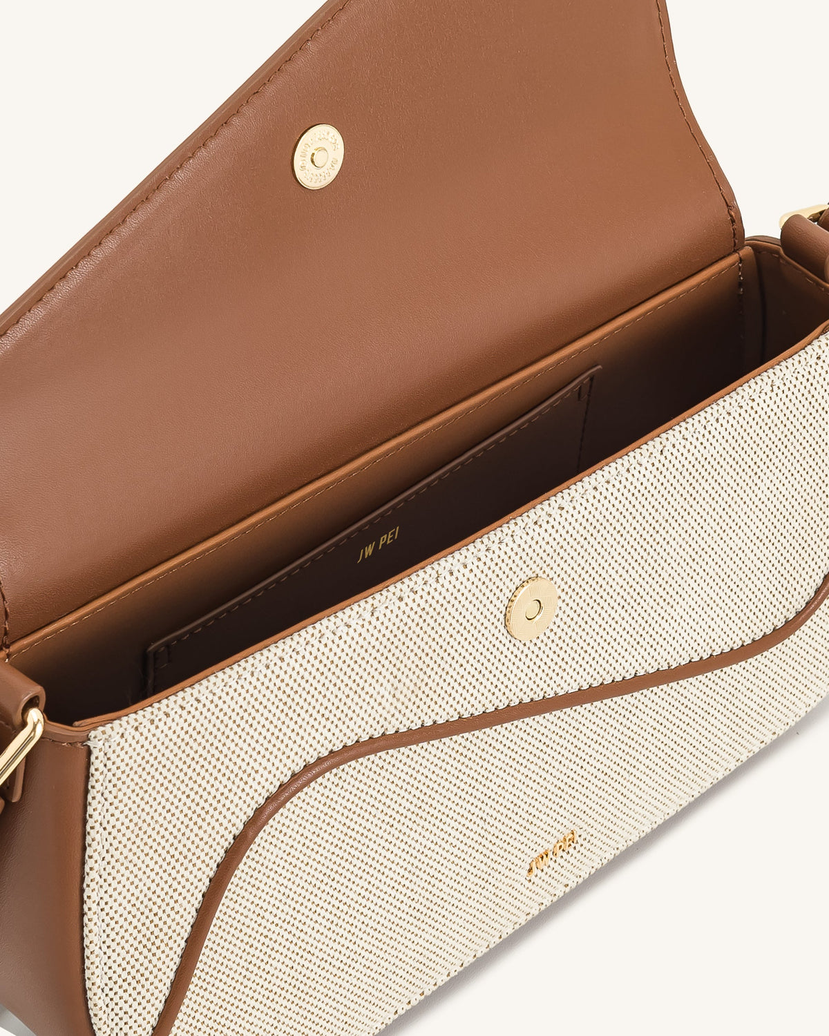 Addisyn Omuz çantası - Kahverengi Kanvas