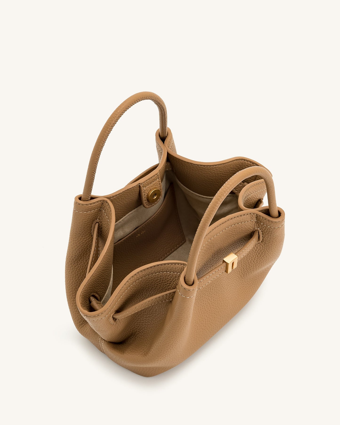 Hana Mini Tote Çanta - Latte Rengi Renk