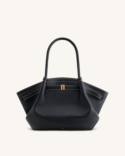 Hana Orta Boy Tote Çanta - Siyah