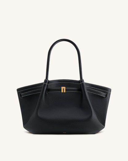 Hana Orta Boy Tote Çanta - Siyah