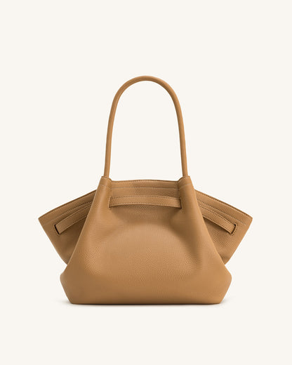 Hana Orta Boy Tote Çanta - Latte Rengi Renk