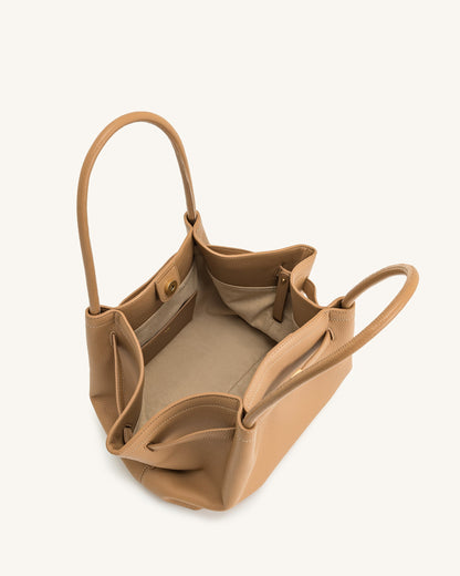 Hana Orta Boy Tote Çanta - Latte Rengi Renk
