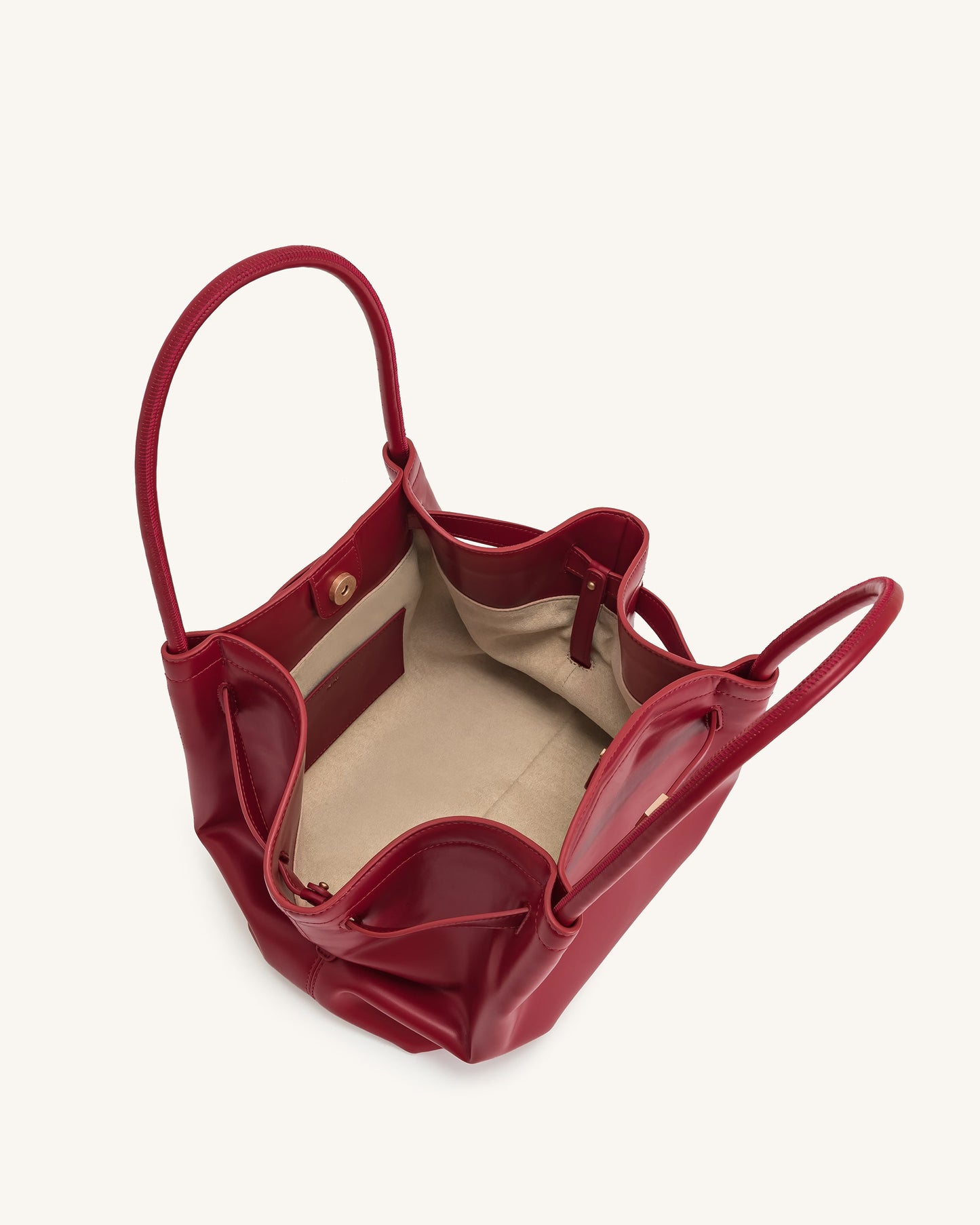 Hana Orta Boy Tote Çanta - Bordo