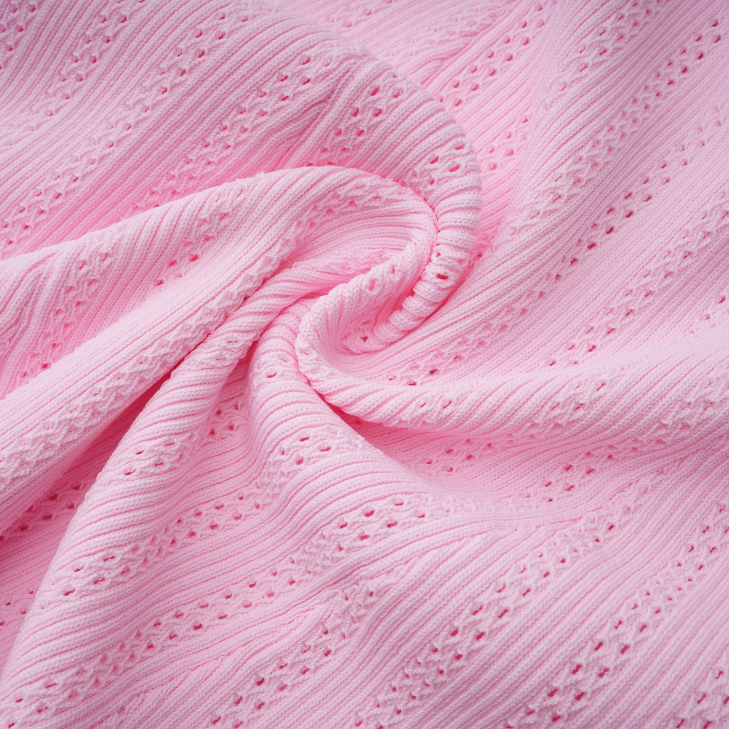 Jocasta Pink Stretch Lace Knit Midi Dress