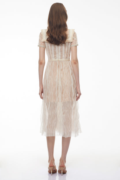 Kaila White Floral Embroidered Maxi Dress