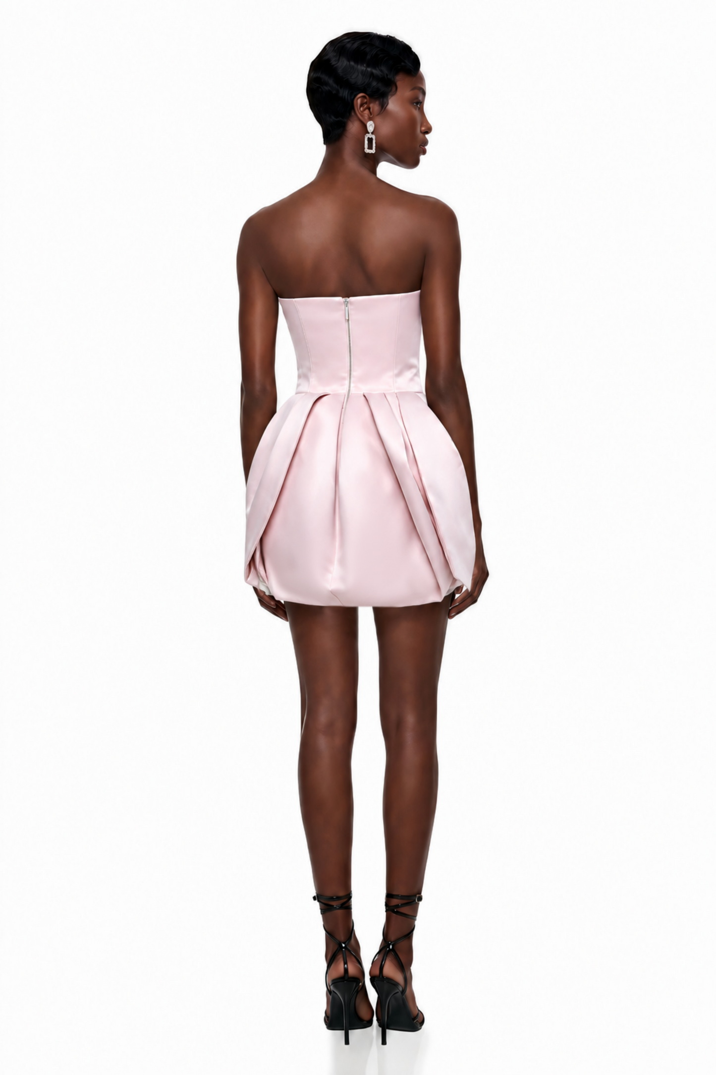 Katarina Pink Off Shoulder Puffball Mini Dress