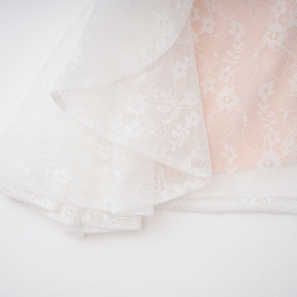 Krasava White Floral Lace Ruched Mini Dress