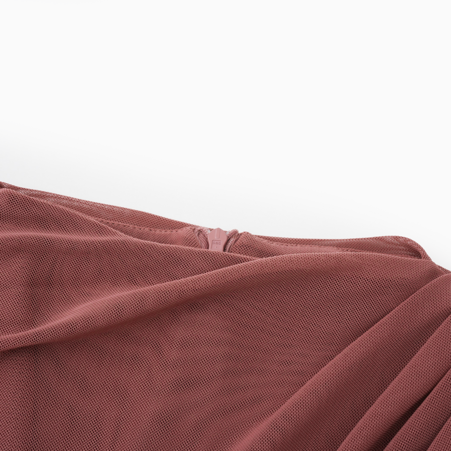 Liliana Brown Asymmetrical Ruched Cape Maxi Dress