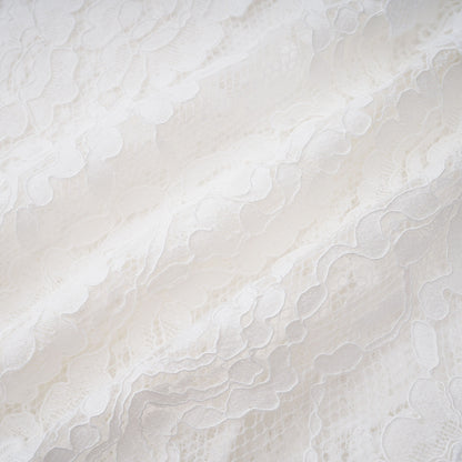 Mandana White Lace Mini Dress with Cape