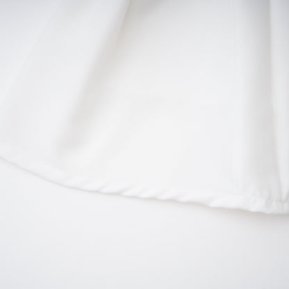 Mandana White Lace Mini Dress with Cape