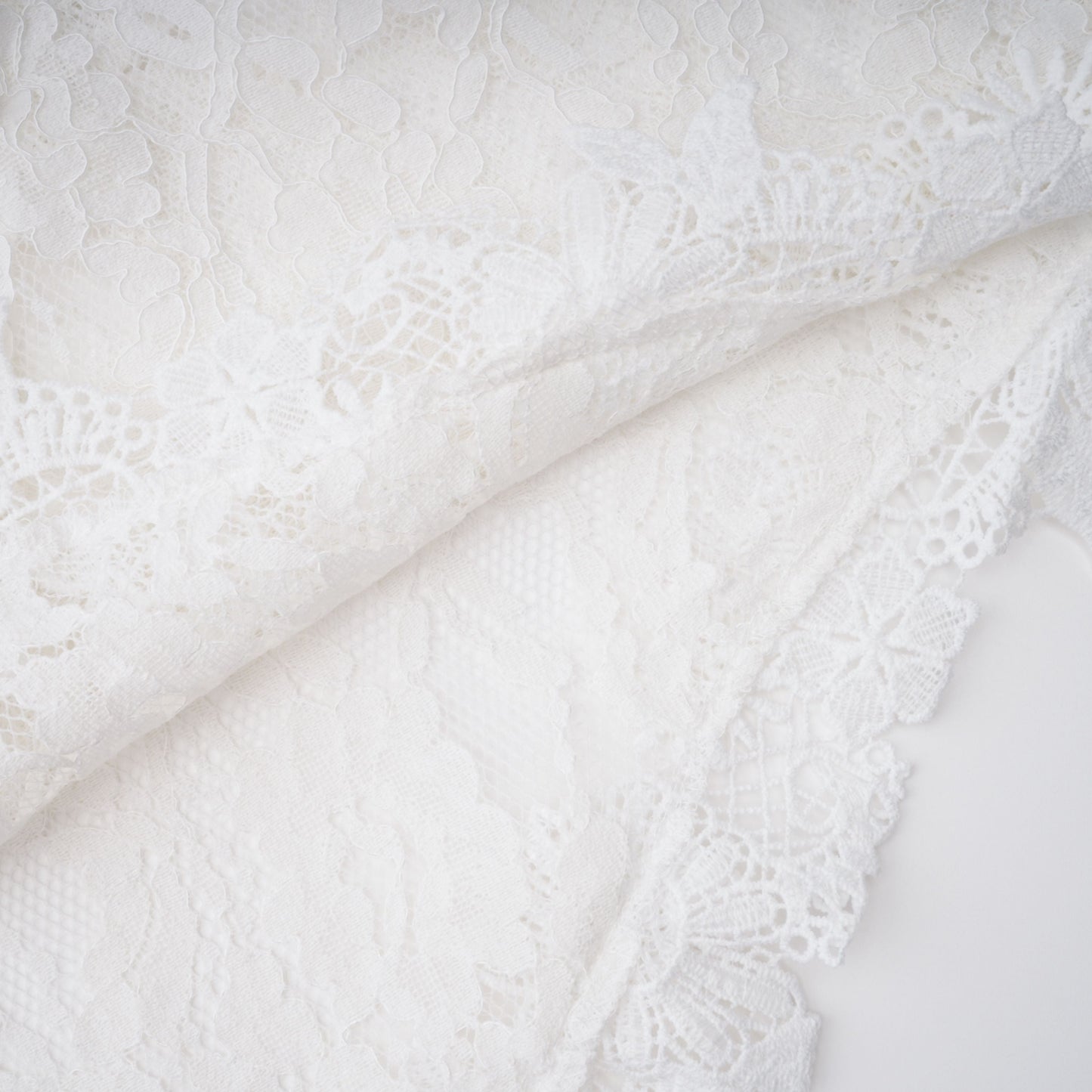 Mandana White Lace Mini Dress with Cape