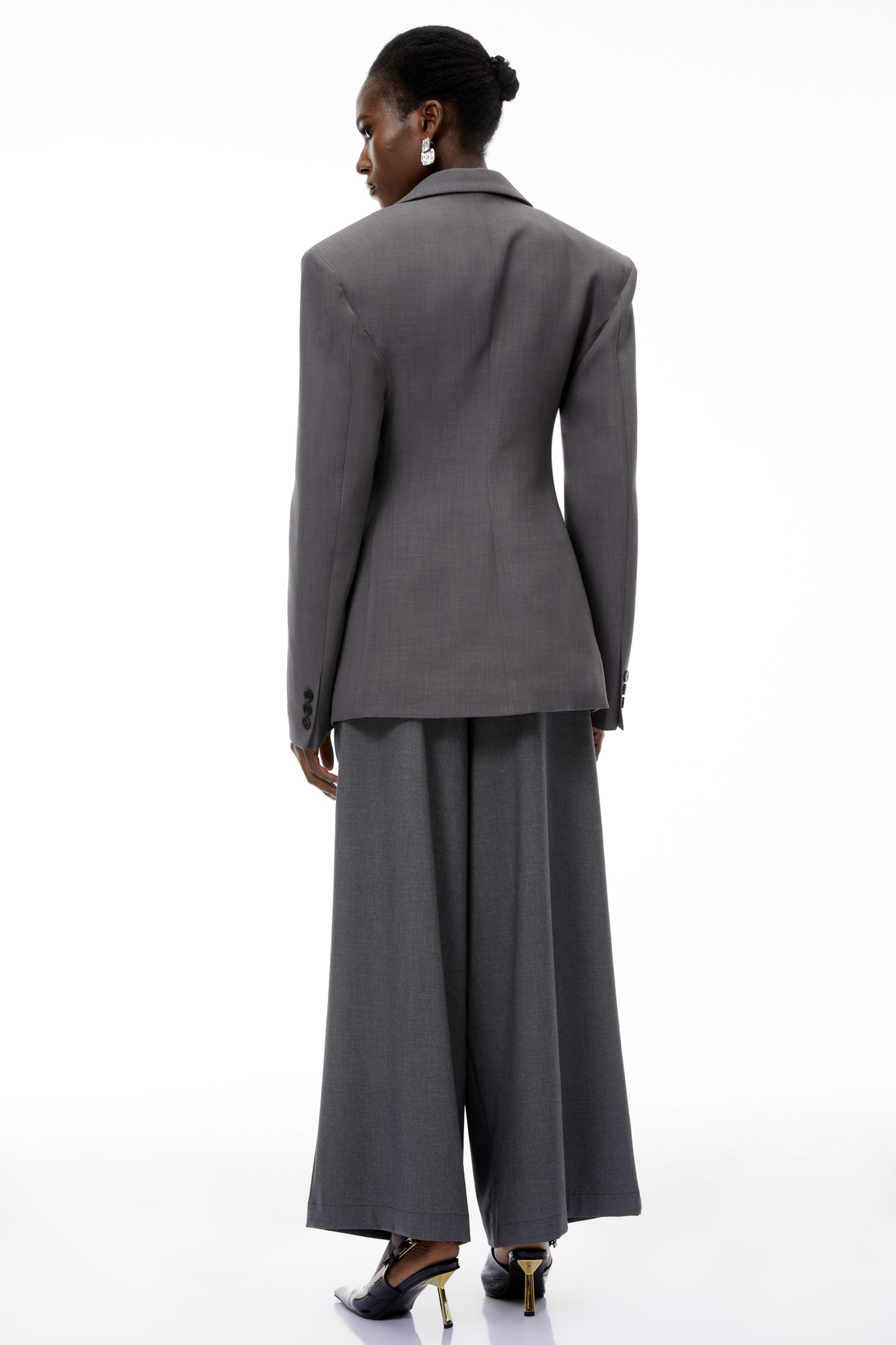 Marcellus Gri Sivri Yaka Blazer