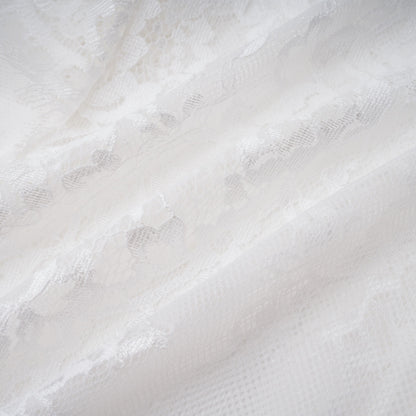 Michalina White Lace Convertible Gown with Detachable Skirt