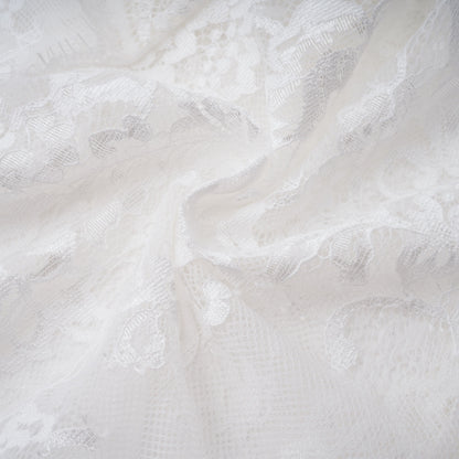Michalina White Lace Convertible Gown with Detachable Skirt