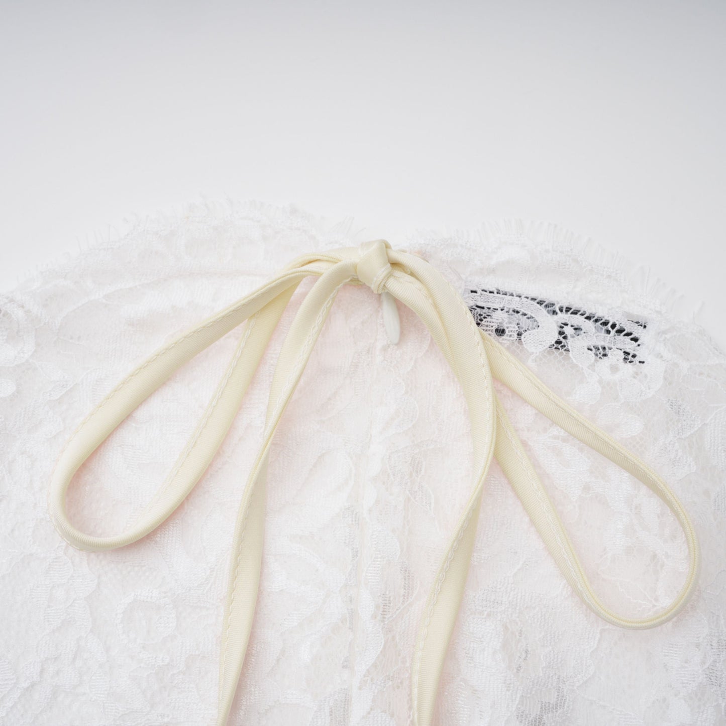 Michalina White Lace Convertible Gown with Long Sleeves