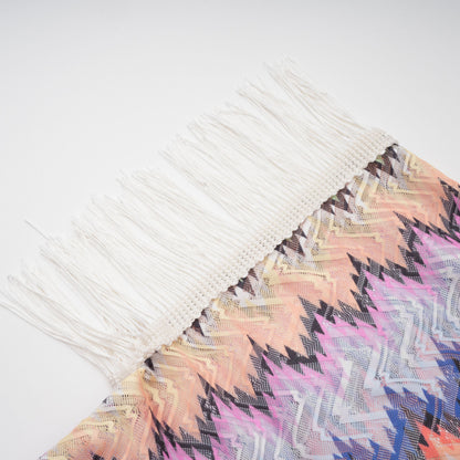 Milena Multicolor Wave Pattern Maxi Dress