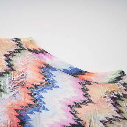 Milena Multicolor Wave Pattern Maxi Dress