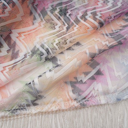 Milena Multicolor Wave Pattern Maxi Dress