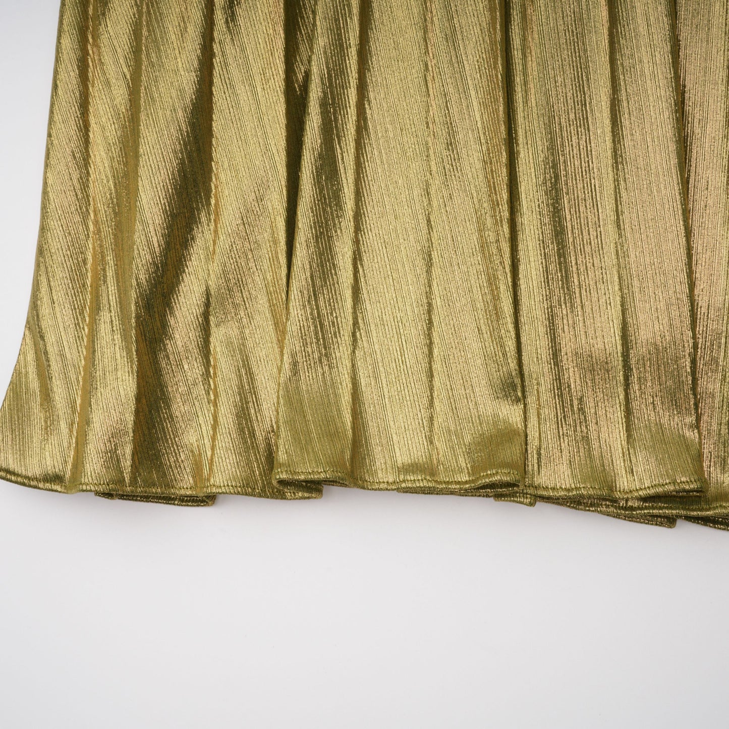 Nadya Olive Green Halterneck Ruched Maxi Dress