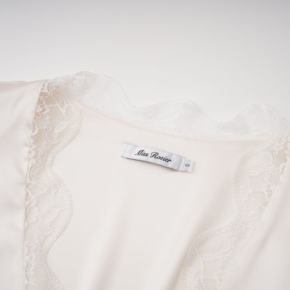 Ngawai Dantelli Şampanya Sweetheart Mini Elbise