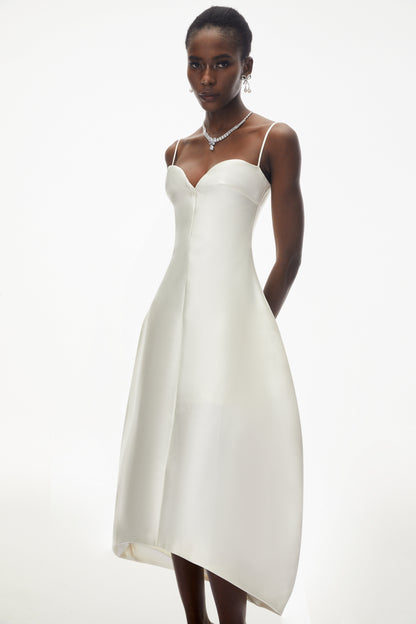 Nimue Ivory Sweetheart Midi Dress