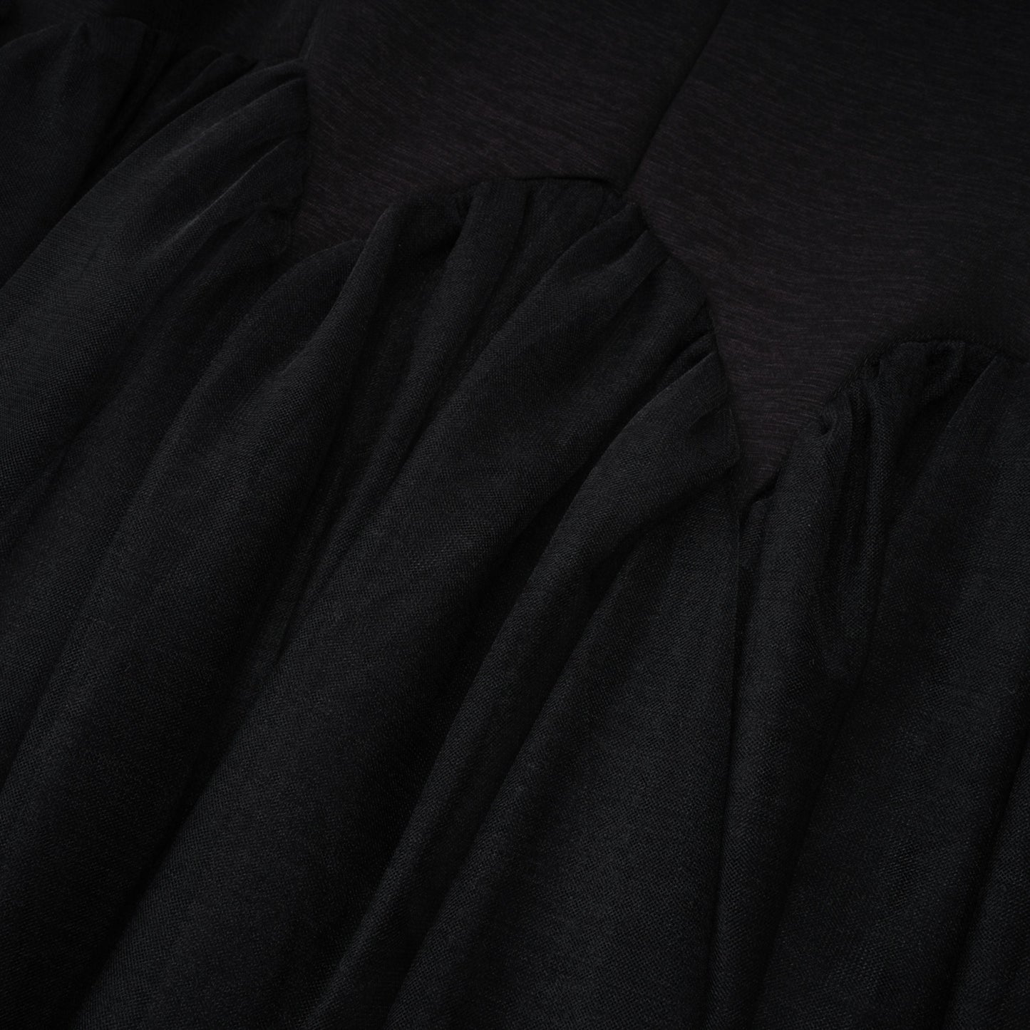 Ofra Black Pearl Pleated Midi Dress