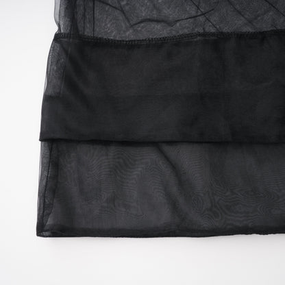 Ofra Black Pearl Pleated Midi Dress
