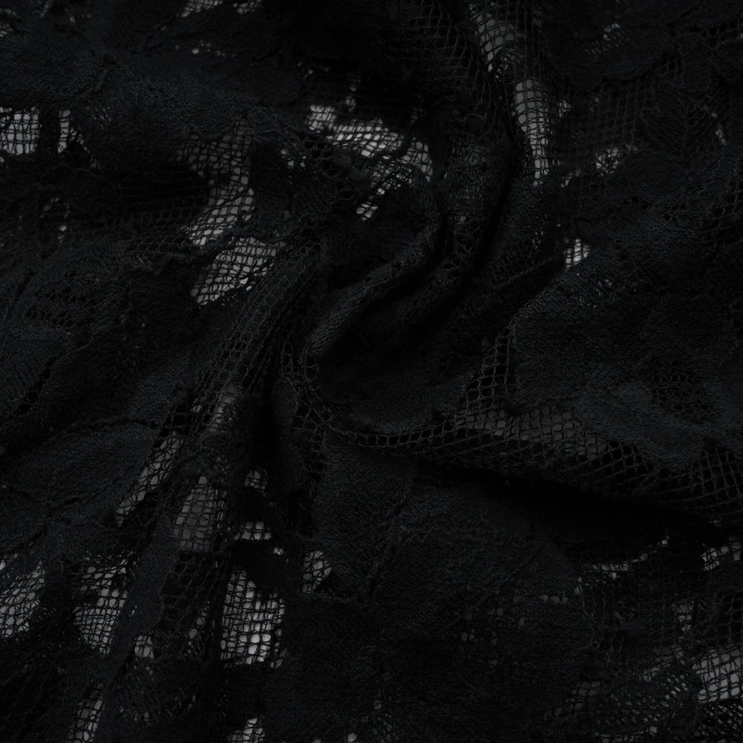 Olesya Black Semi Sheer Lace Maxi Dress