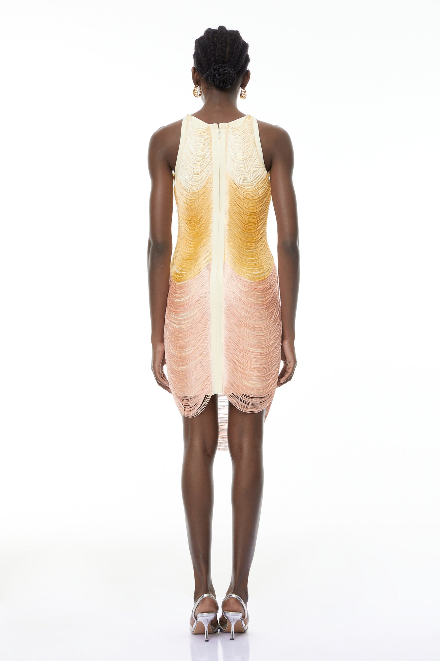 Ondine Yellow Ombre Mini Dress