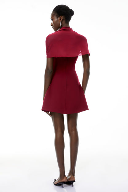 Phoebe Red Sweetheart Neckline Mini Dress