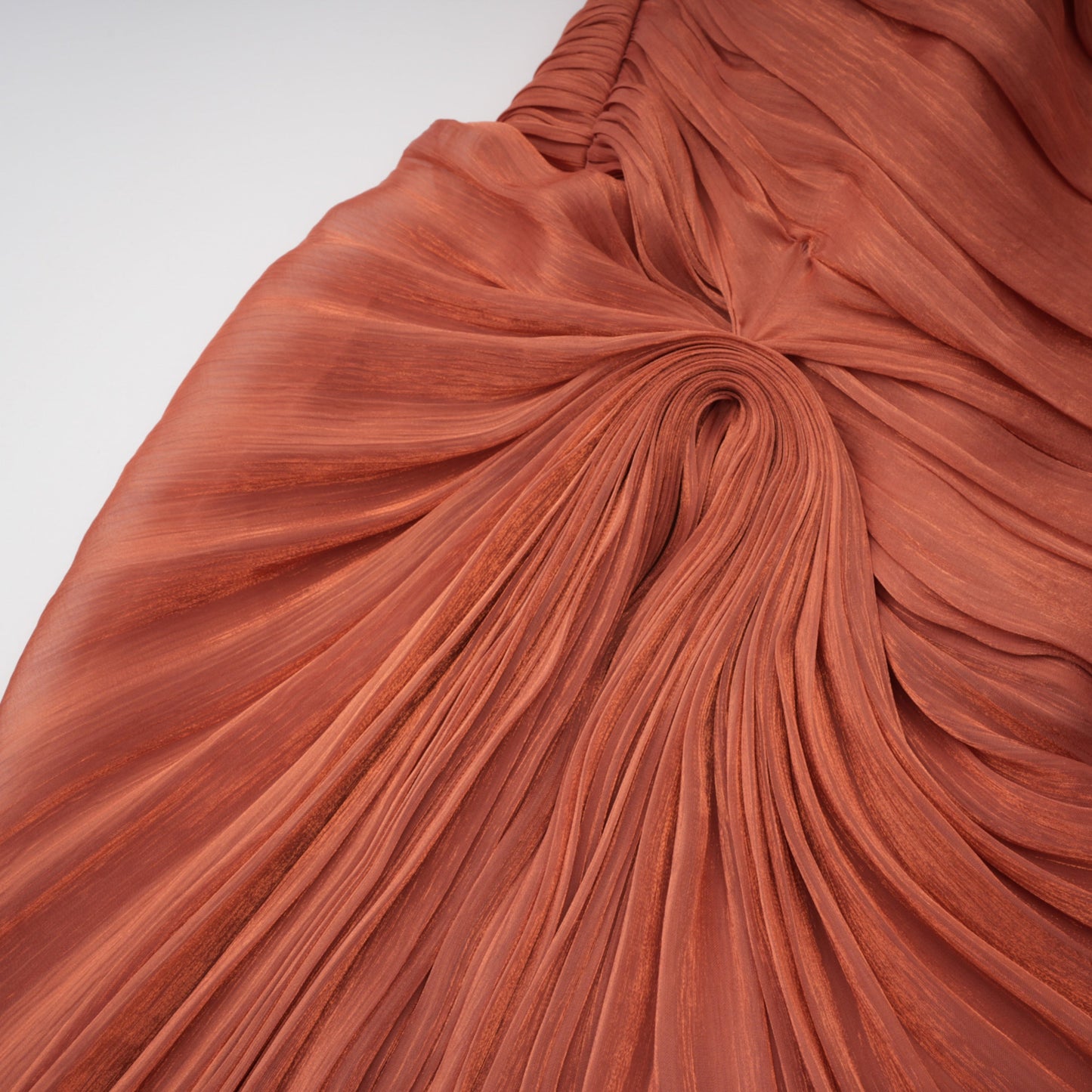 Querubina Pink Asymmetrical Ruched Maxi Dress