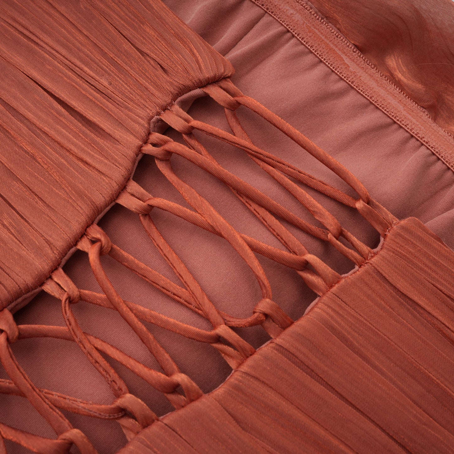 Querubina Pink Asymmetrical Ruched Maxi Dress