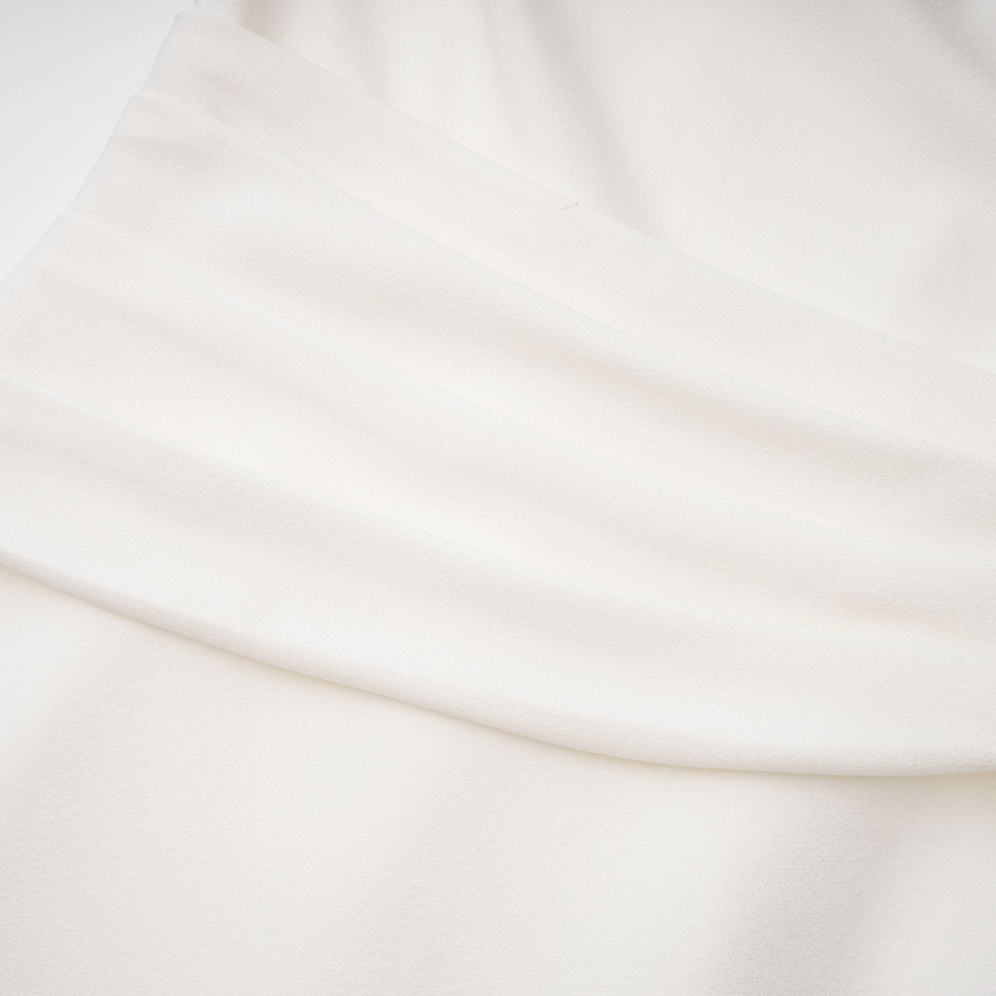 Roshanak White One Shoulder Midi Dress with Lace Panels