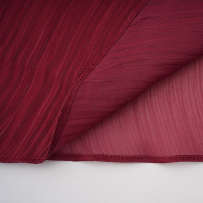 Shifra Burgundy Asymmetrical Cape Maxi Dress