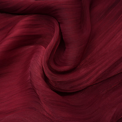 Shifra Burgundy Asymmetrical Cape Maxi Dress