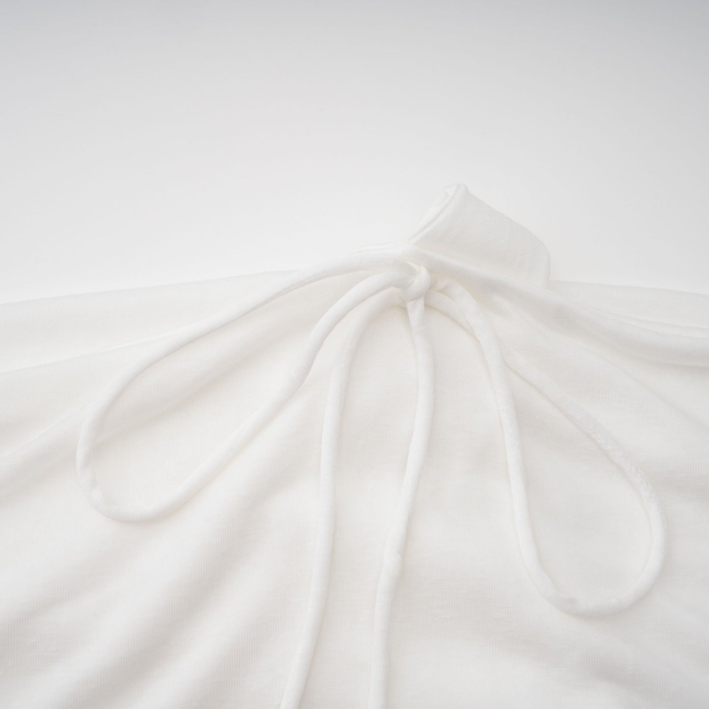 Sigrun White Asymmetrical Gathered Maxi Dress