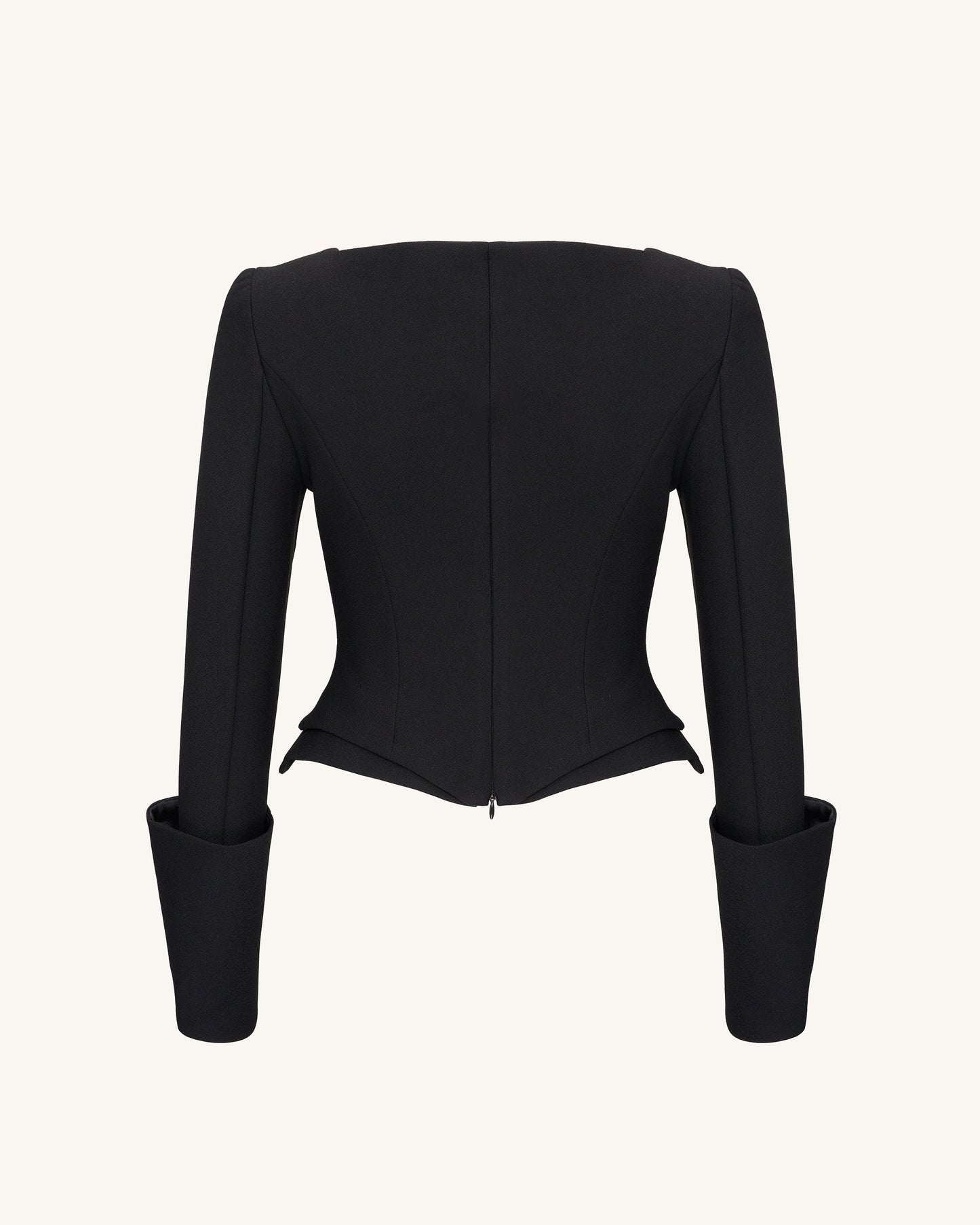 Lydia Korse Esintili Blazer Ceket - Siyah